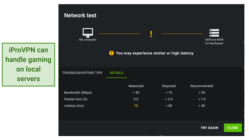 Are iProVPN’s Speeds Fast Enough for Gaming? Only on Local Servers